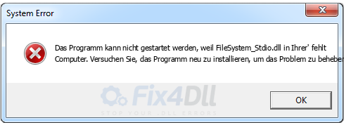 FileSystem_Stdio.dll fehlt