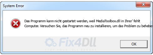 MediaToolbox.dll fehlt