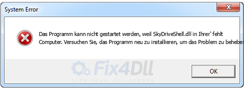 SkyDriveShell.dll fehlt