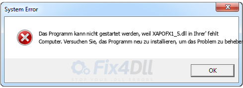 XAPOFX1_5.dll fehlt