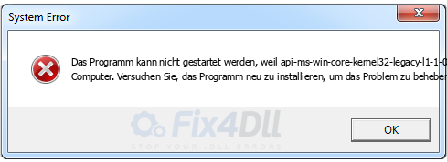 api-ms-win-core-kernel32-legacy-l1-1-0.dll fehlt