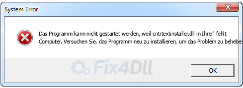 cntrtextinstaller.dll fehlt