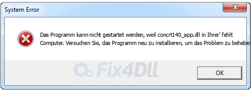 concrt140_app.dll fehlt