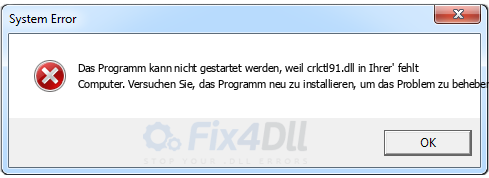 crlctl91.dll fehlt