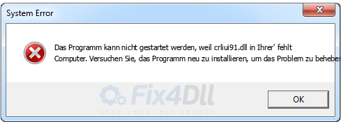 crliui91.dll fehlt