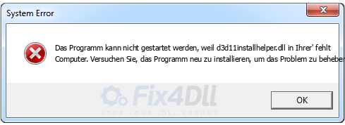 d3d11installhelper.dll fehlt