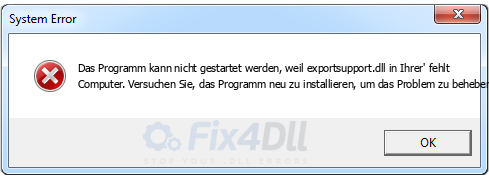 exportsupport.dll fehlt