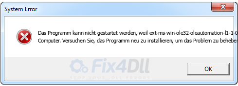 ext-ms-win-ole32-oleautomation-l1-1-0.dll fehlt
