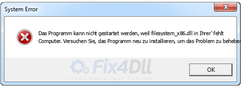 filesystem_x86.dll fehlt