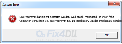 gnsdk_manager.dll fehlt