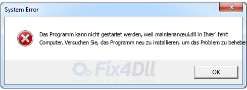 maintenanceui.dll fehlt