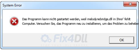 melodynebridge.dll fehlt