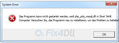 php_pdo_mssql.dll fehlt