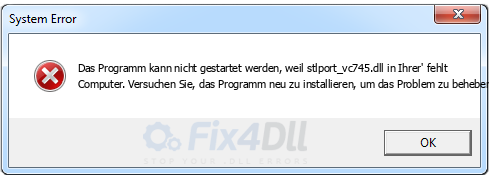 stlport_vc745.dll fehlt